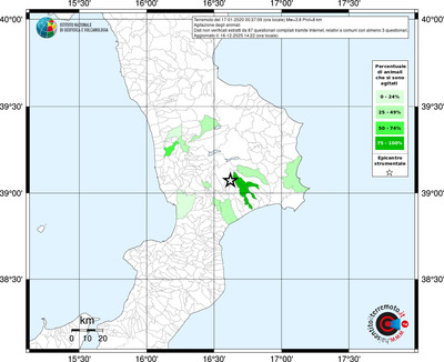 Mappa territorio comunale con almeno 3 questionari