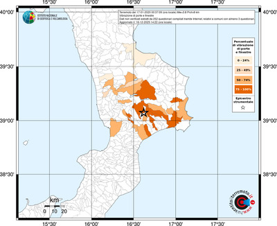 Mappa territorio comunale con almeno 3 questionari