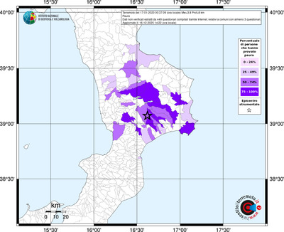 Mappa territorio comunale con almeno 3 questionari