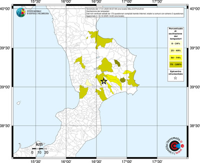 Mappa territorio comunale con almeno 3 questionari