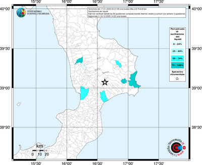 Mappa territorio comunale con almeno 3 questionari