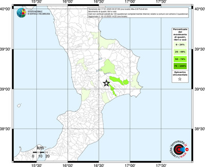 Mappa territorio comunale con almeno 3 questionari