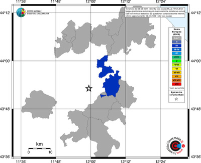 Mappa EMS - territori comuni
