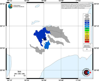 Mappa EMS - territori comuni