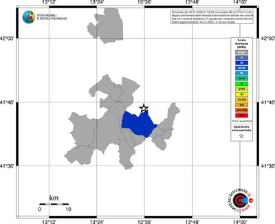 Mappa EMS - territori comuni