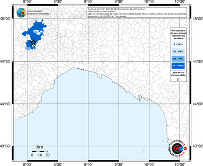 Mappa territorio comunale con almeno 3 questionari