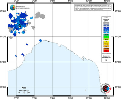 Mappa EMS - territori comuni