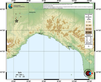 Mappa comuni con almeno 3 questionari