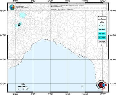 Mappa territorio comunale con almeno 3 questionari