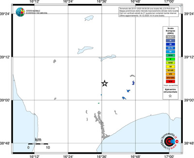 Mappa EMS - territori località