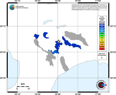 Mappa EMS - territori comuni