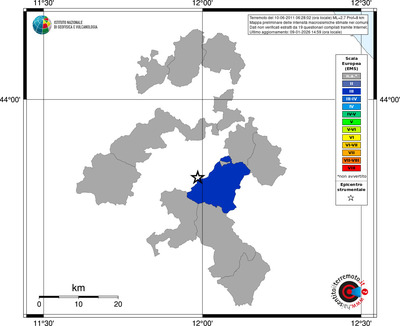 Mappa EMS - territori comuni