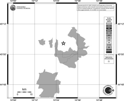 Mappa EMS - territori comuni