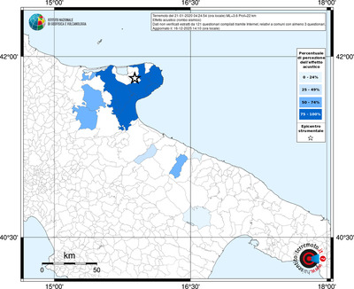 Mappa territorio comunale con almeno 3 questionari