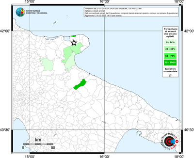 Mappa territorio comunale con almeno 3 questionari