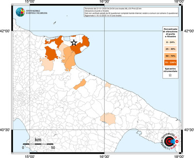 Mappa territorio comunale con almeno 3 questionari
