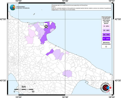 Mappa territorio comunale con almeno 3 questionari