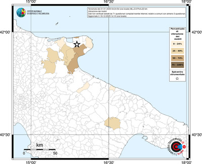 Mappa territorio comunale con almeno 3 questionari