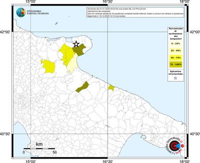 Mappa territorio comunale con almeno 3 questionari