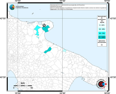 Mappa territorio comunale con almeno 3 questionari