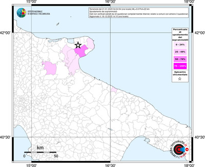 Mappa territorio comunale con almeno 3 questionari