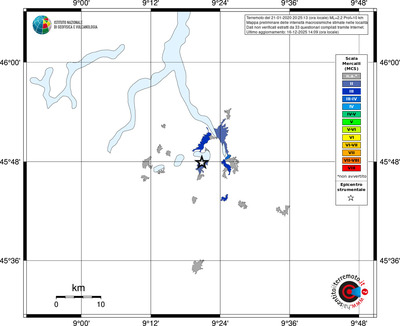 Mappa MCS - territori località