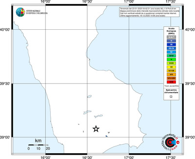 Mappa EMS - territori località
