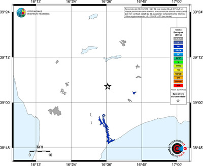 Mappa EMS - territori località