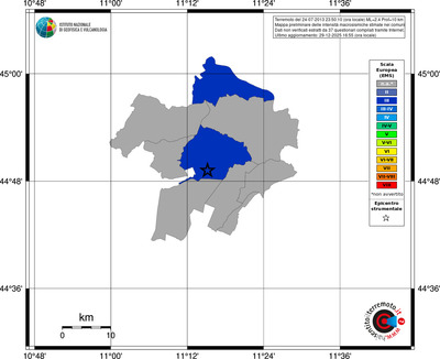 Mappa EMS - territori comuni