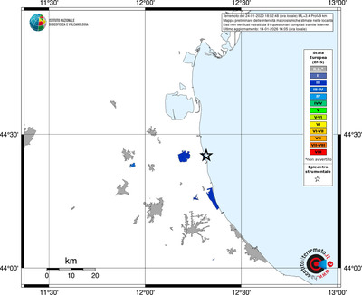 Mappa EMS - territori località