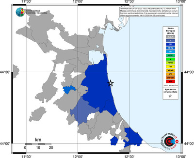 Mappa EMS - territori comuni
