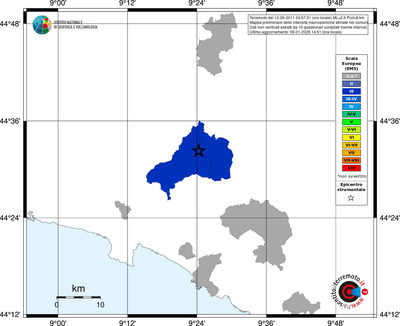 Mappa EMS - territori comuni