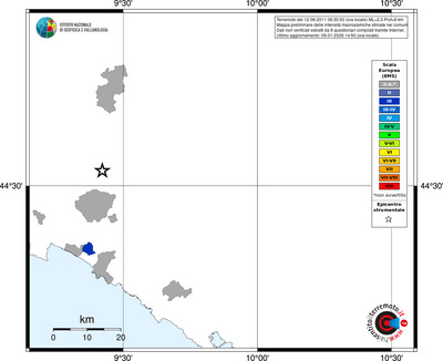 Mappa EMS - territori comuni
