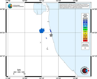 Mappa EMS - territori località