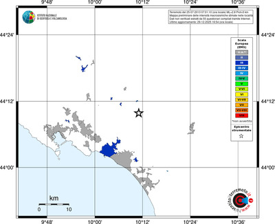 Mappa EMS - territori località