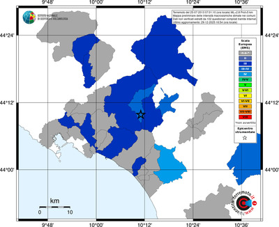 Mappa EMS - territori comuni