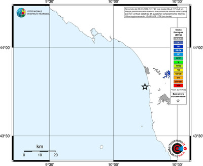 Mappa EMS - territori località