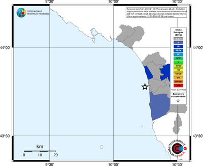 Mappa EMS - territori comuni