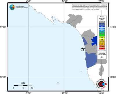 Mappa MCS - territori comuni
