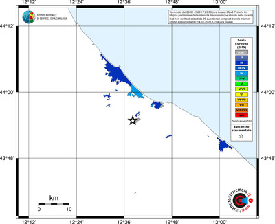 Mappa EMS - territori località