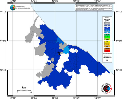 Mappa EMS - territori comuni