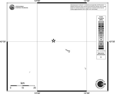 Mappa EMS - territori località