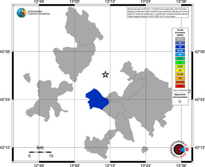 Mappa EMS - territori comuni