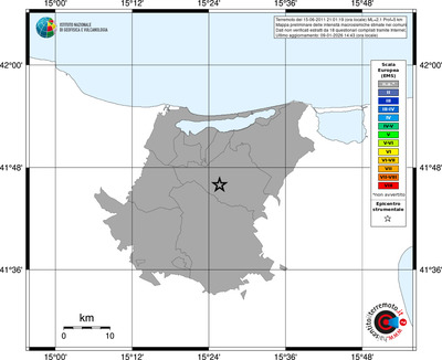 Mappa EMS - territori comuni