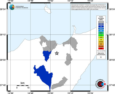 Mappa EMS - territori comuni