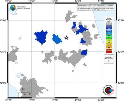 Mappa EMS - territori comuni