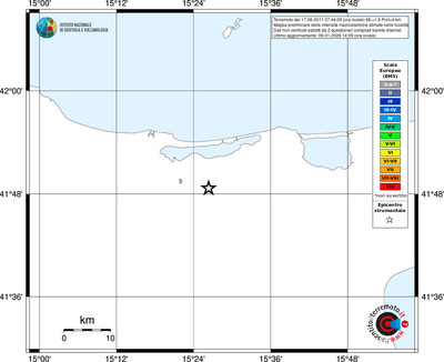 Mappa EMS - territori località