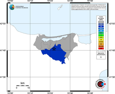Mappa EMS - territori comuni