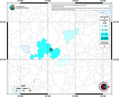 Mappa territorio comunale con almeno 3 questionari