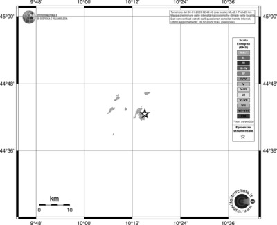 Mappa EMS - territori località